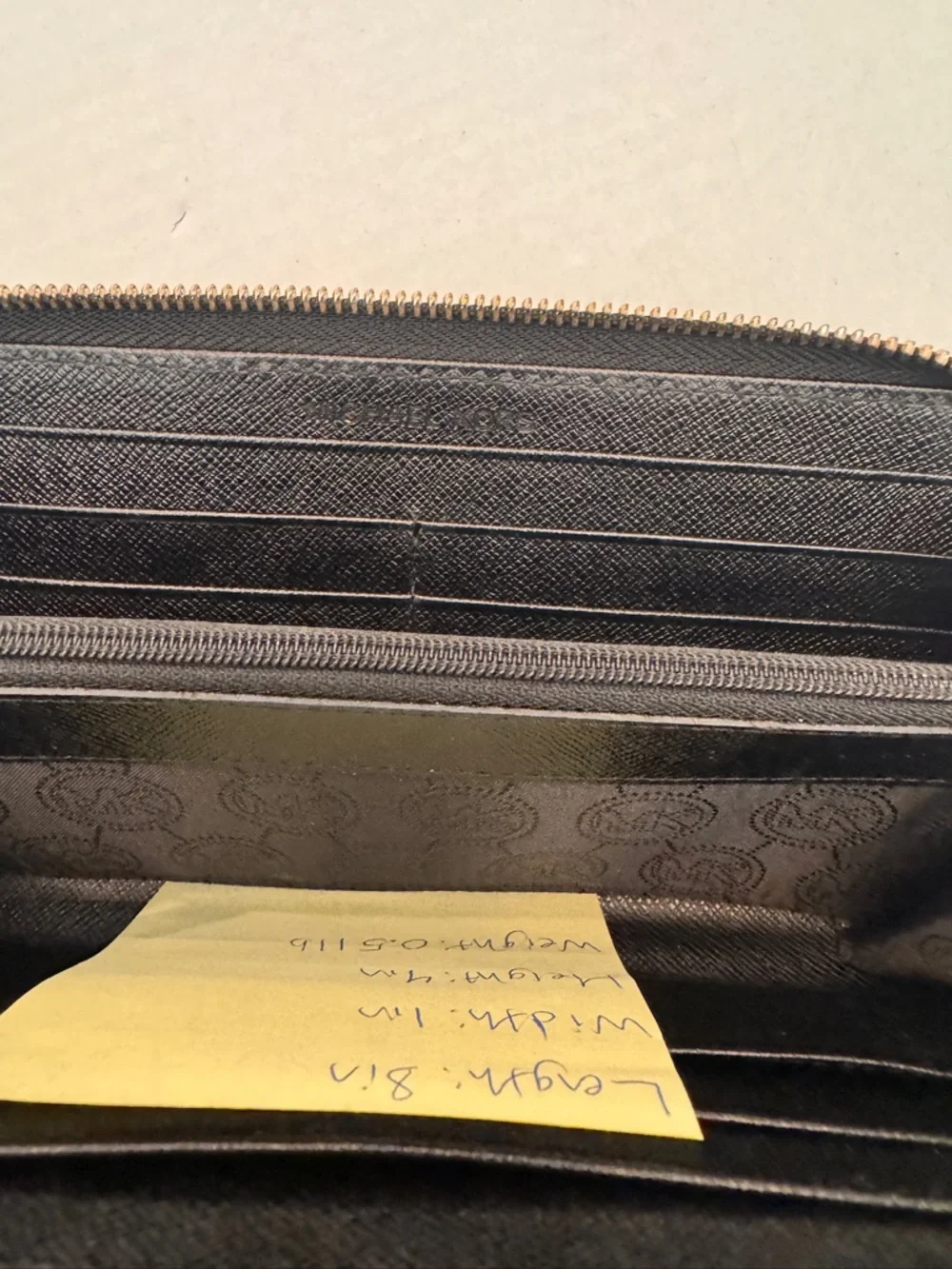 Michael Kors Wallet Jet Set Black Full Zip - Picture 7 of 7